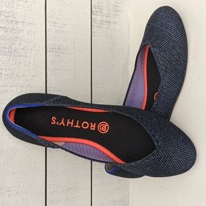 Rothy's Limited Edition Black Friday Metallic Lattice Flats (retired and rare)